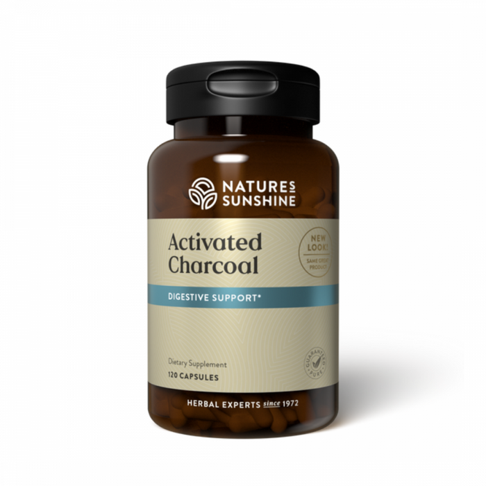 Nature's Sunshine Activated Charcoal 120caps - The Health Shop