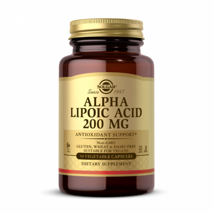 Solgar Alpha Lipoic Acid 200mg 50vegcaps - The Health Shop
