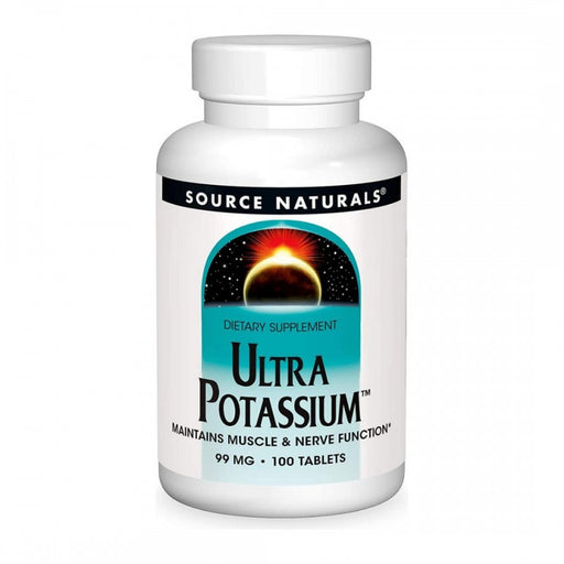Source Naturals Ultra Potassium 99mg 100tabs - The Health Shop