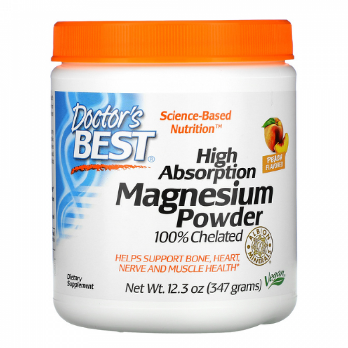 Doctor's Best High Absorption Magnesium Powder 100% Chelated 200g - The Health Shop