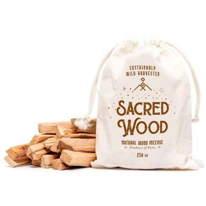 Sacred Wood Palo Santo in cloth bag 250g - The Health Shop