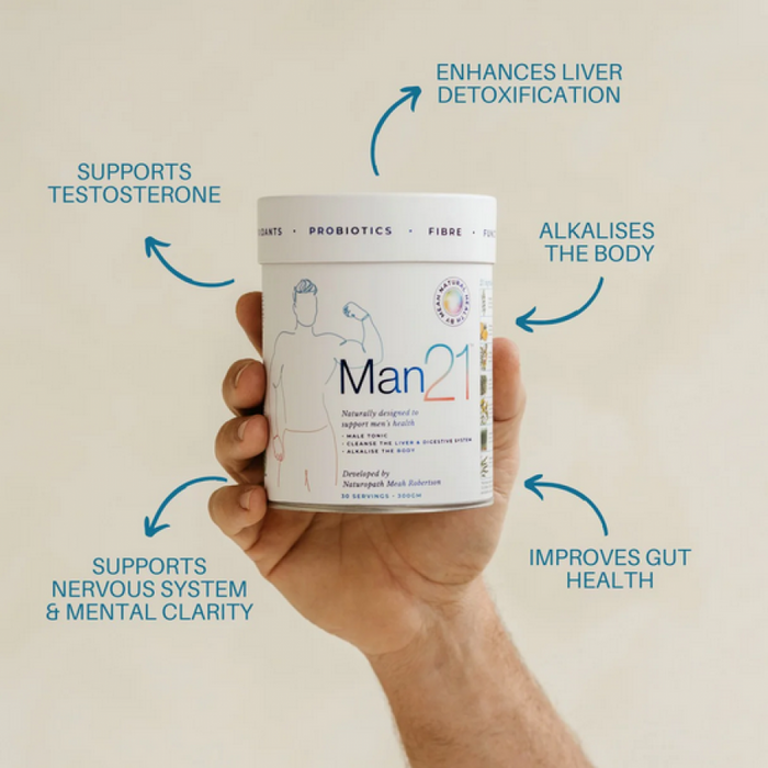 Man21 tub with scoop 300g - The Health Shop