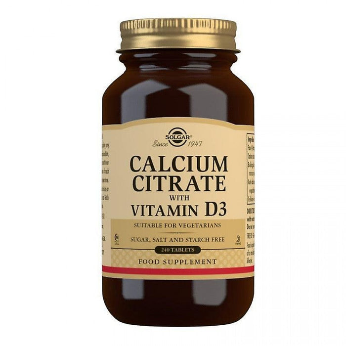 Solgar Calcium Citrate with Vitamin D3 60tabs - The Health Shop