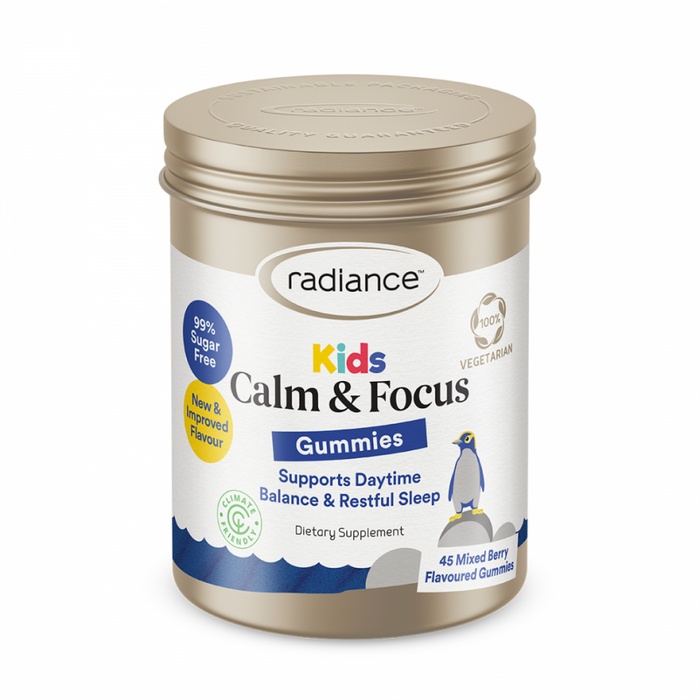 Radiance Kids Calm & Focus Gummies 45 blackberry flavour - The Health Shop