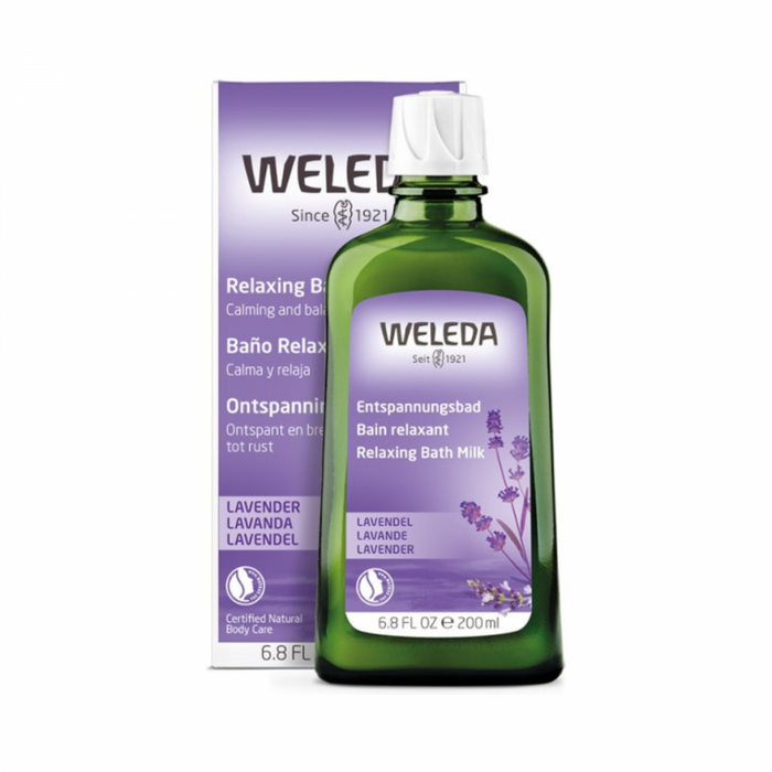 Weleda Relaxing Bath Milk - Lavender 200ml - The Health Shop