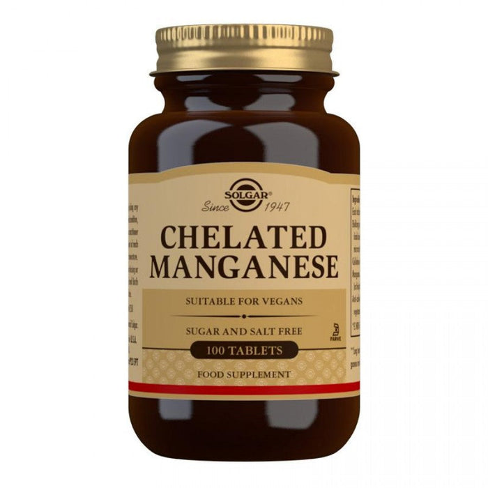 Solgar Chelated Manganese 100tabs - The Health Shop