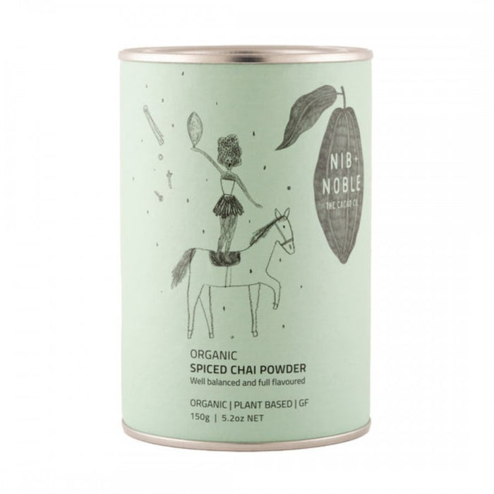 Nib + Noble Organic Spiced Chai Powder 150g - The Health Shop