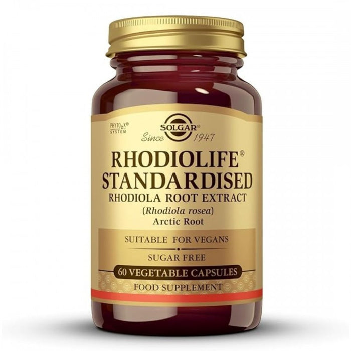Solgar Rhodiolife Standardised - Rhodiola Root Extract 60vegcaps - The Health Shop