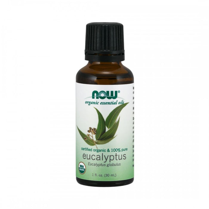 NOW Essential Oil Eucalyptus Oil Organic & 100% Pure 30ml - The Health Shop