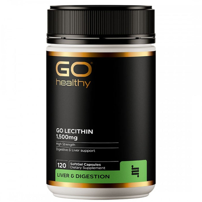 GO Healthy Lecithin 1,500mg High Strength 120caps - The Health Shop