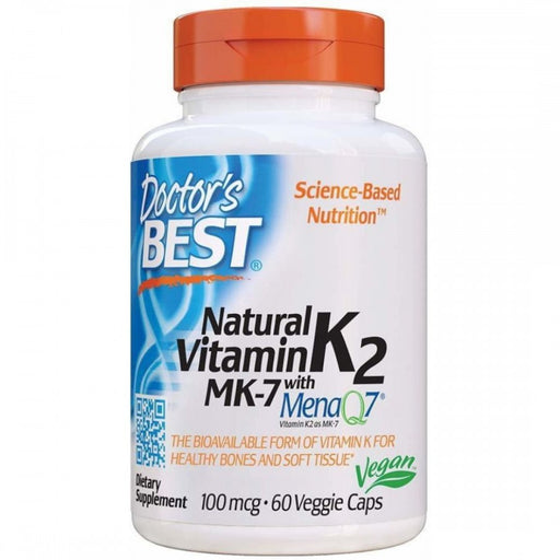 Doctor's Best Natural Vitamin K2 MK-7 100mcg 60vcaps - The Health Shop