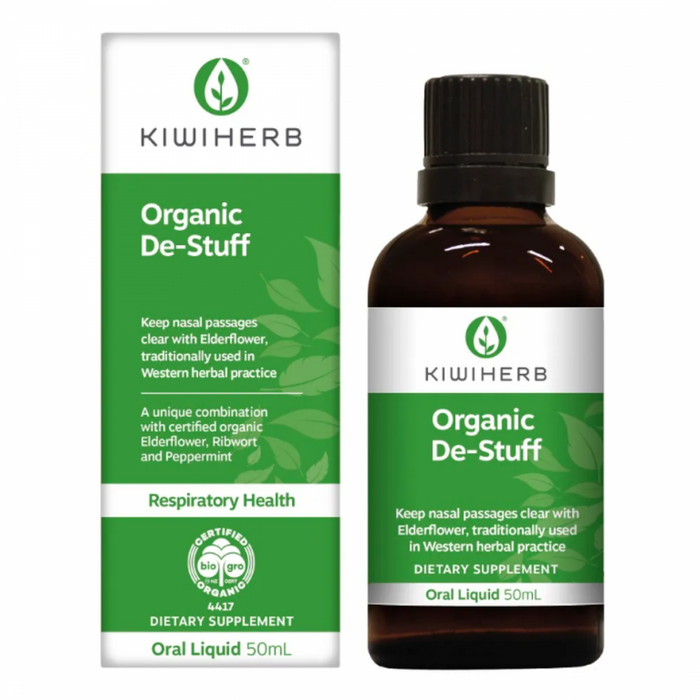 Kiwiherb Organic De-Stuff 50ml - The Health Shop