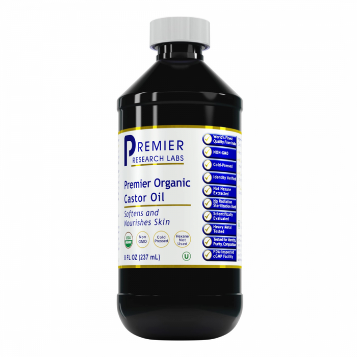 Premier Research Labs Premier Organic Castor Oil 237ml - The Health Shop
