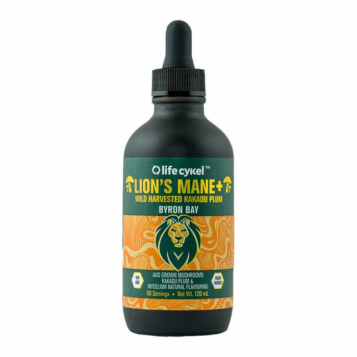 Life Cykel Lion's Mane Mushroom Liquid Extract 120ml - The Health Shop