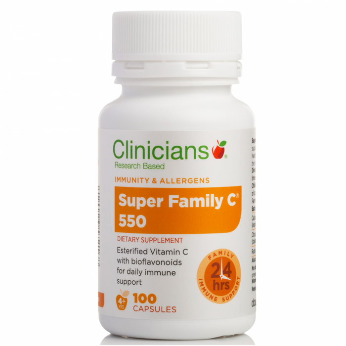 Clinicians Super Family C 550 100caps - The Health Shop