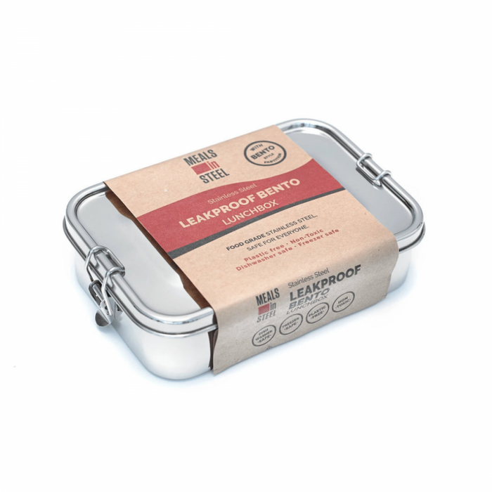 Meals In Steel Bento Leakproof Lunchbox, Stainless Steel - The Health Shop