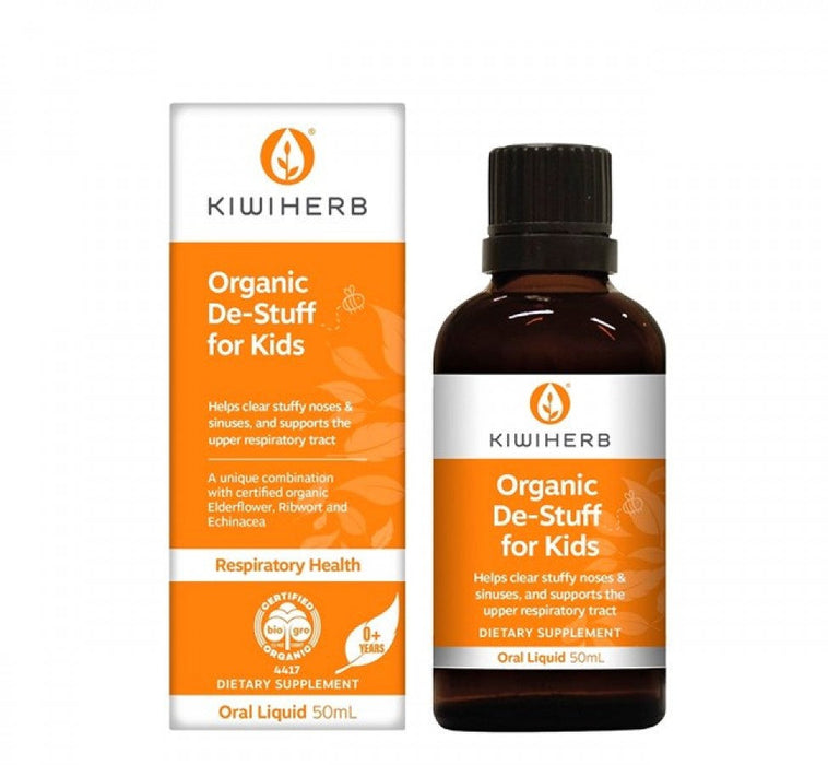 Kiwiherb Organic De-Stuff For Kids 50ml - The Health Shop