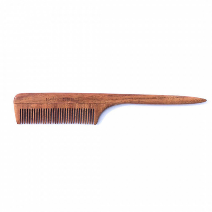 Native Neem NeemWood Comb, Narrow Tooth - The Health Shop