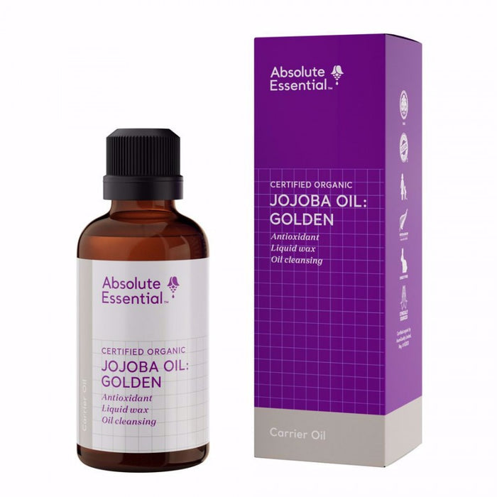 Absolute Essential Jojoba Oil: Golden (Organic) 50ml - The Health Shop