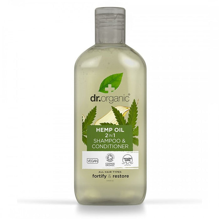 Dr.Organic Hemp Oil 2 in 1 Shampoo & Conditioner 265ml - The Health Shop
