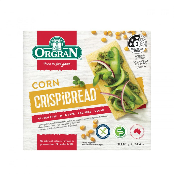 Orgran Corn Crispibread 125g - The Health Shop