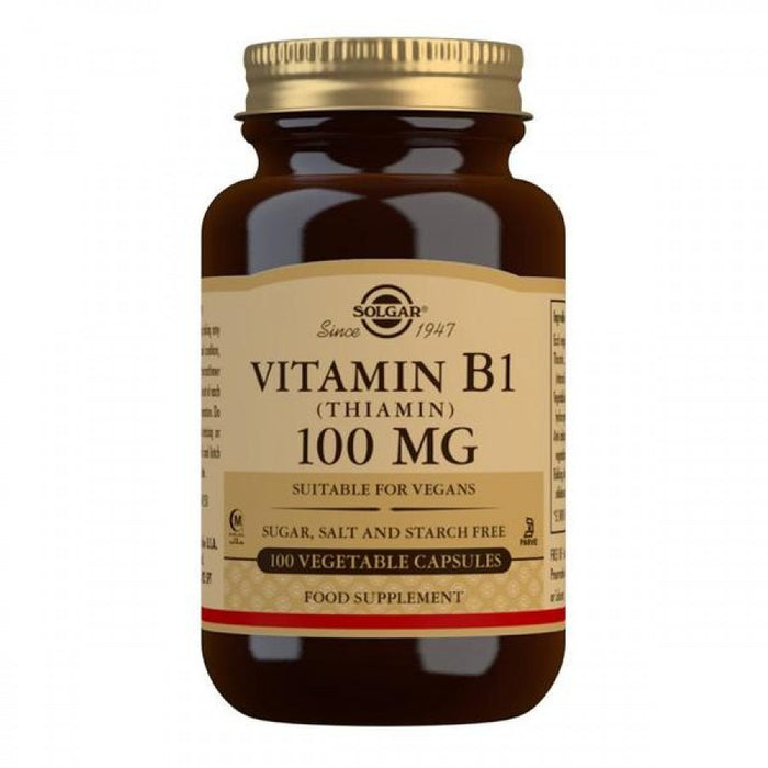 Solgar Vitamin B1 (Thiamin) 100mg 100vegcaps - The Health Shop