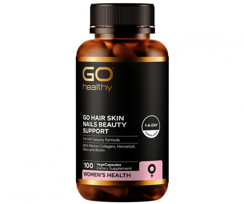 GO Healthy Hair Skin Nails Beauty Support 100vcaps - The Health Shop