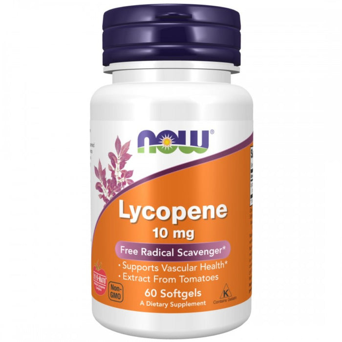 NOW Lycopene 10mg 60 softgels - The Health Shop