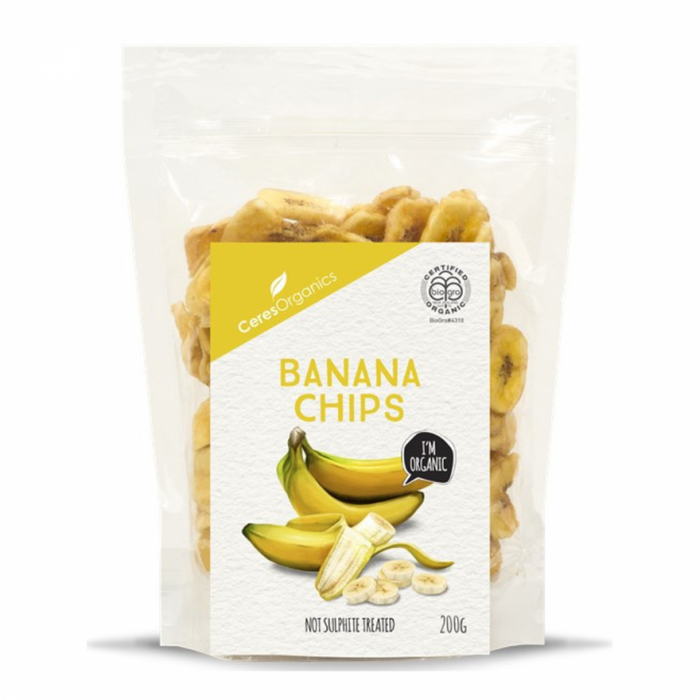 Ceres Organics Banana Chips Organic 200g - The Health Shop