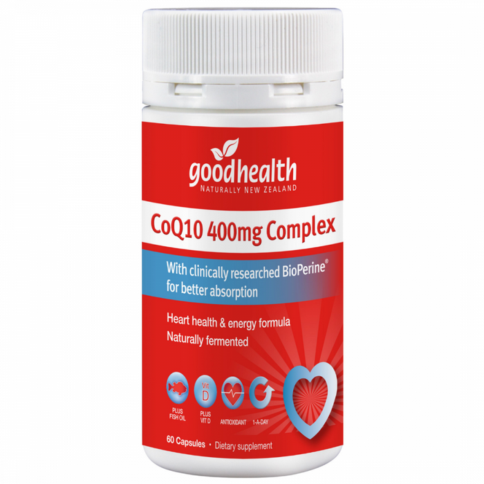 Goodhealth CoQ10 400mg Complex 60caps - The Health Shop