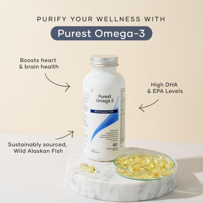 Coyne Healthcare Purest Omega 3 Wild Alaskan Fish 60softgels - The Health Shop