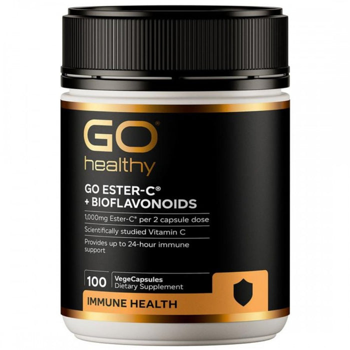 GO Healthy Ester-C + Bioflavonoids 100vcaps - The Health Shop