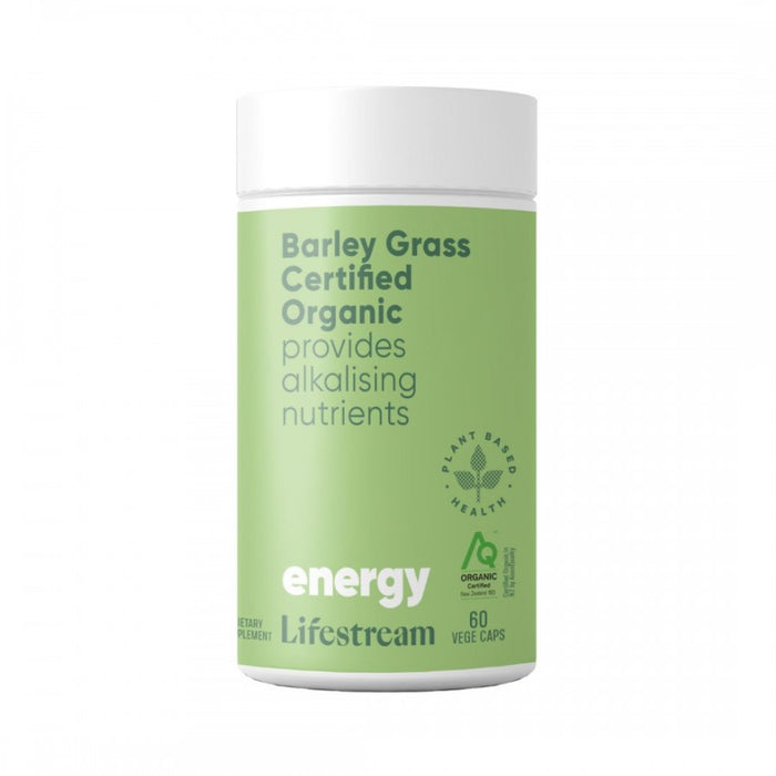 Lifestream Barley Grass Certified Organic 60vcaps - The Health Shop