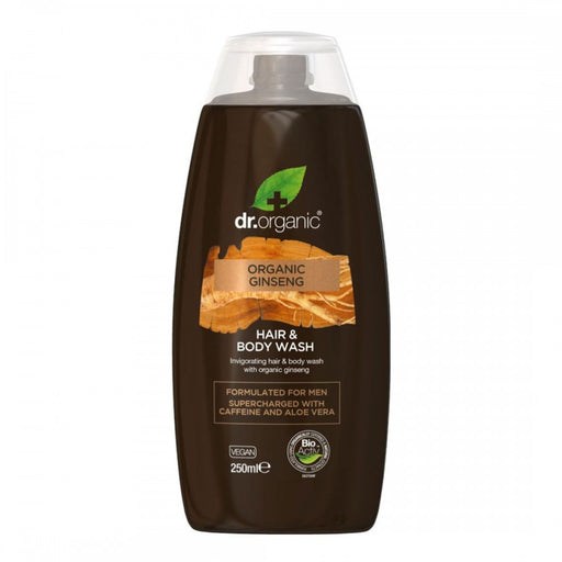 Dr.Organic Ginseng Men's Hair & Body Wash 250ml - The Health Shop