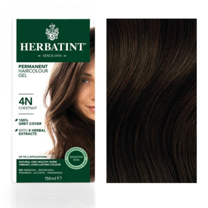 Herbatint Permanent Hair Colour Gel - N Tones: 4N Chestnut - The Health Shop