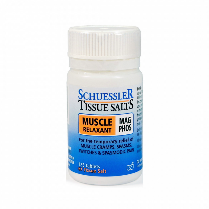 Schuessler Tissue Salts Mag Phos - MUSCLE RELAXANT - 125tabs - The Health Shop
