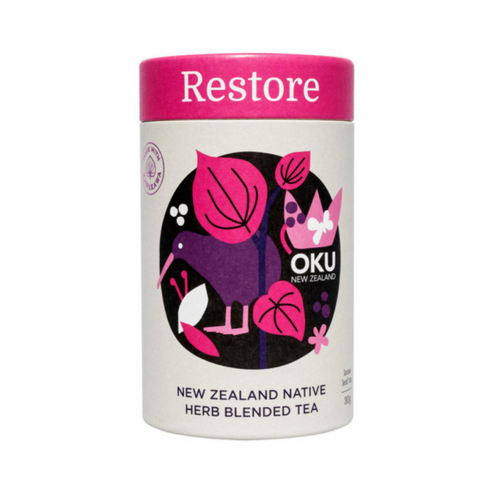 OKU Restore NZ Native Herb Blended Tea 30g loose leaf - The Health Shop