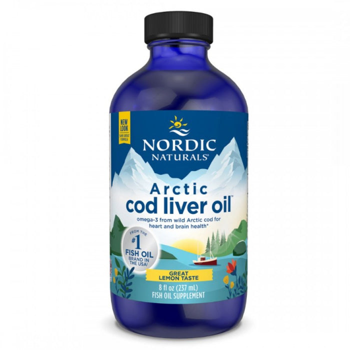 Nordic Naturals Arctic Cod Liver Oil, Lemon 237ml - The Health Shop