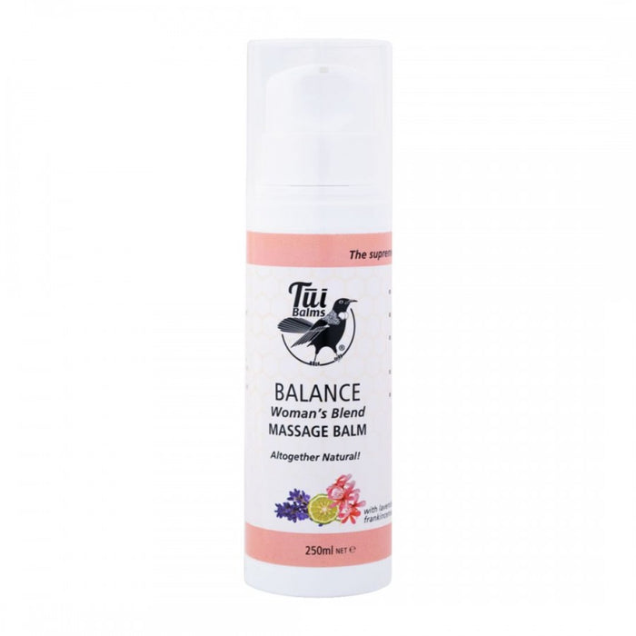 Tui Balms Massage & Body Balm BALANCE Woman's Blend 250ml Pump - The Health Shop