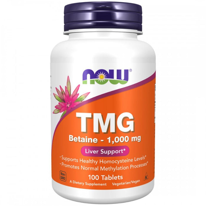 NOW TMG Betaine 1,000mg 100tabs - The Health Shop