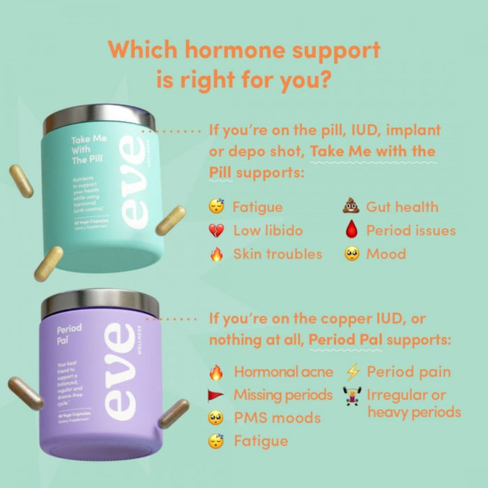 Eve Wellness Take Me With The Pill 90 vege caps - The Health Shop