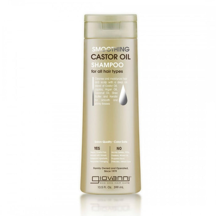 Giovanni Smoothing Castor Oil Shampoo 399ml - The Health Shop