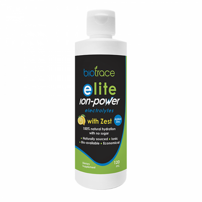 BioTrace Elite Ion-Power Electrolytes with Zest 120ml - The Health Shop