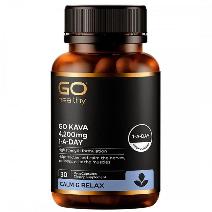 GO Healthy Kava 4,200mg 1-A-Day 30vcaps - The Health Shop