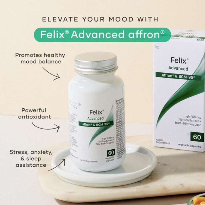 Coyne Healthcare Felix Advanced affron® and BCM95™ 60vcaps - The Health Shop