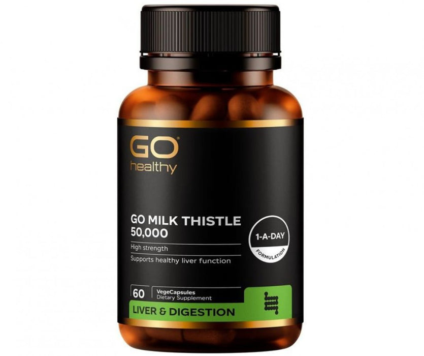GO Healthy Milk Thistle 50,000mg 60vcaps - The Health Shop