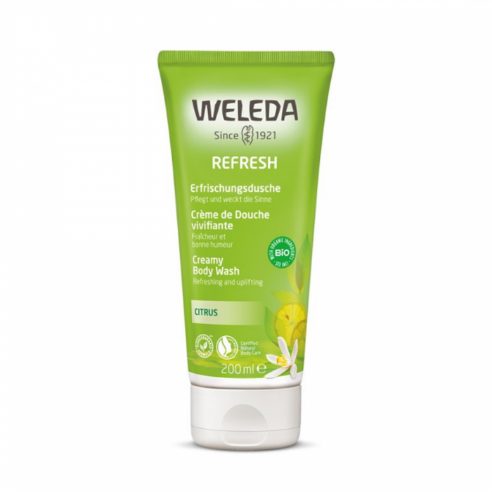 Weleda Refresh Creamy Body Wash - Citrus 200ml - The Health Shop