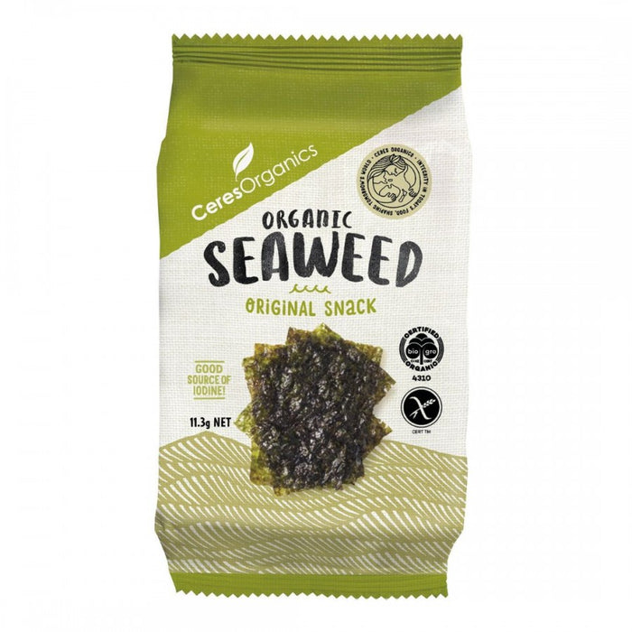 Ceres Organics Roasted Seaweed Snack 11.3g - The Health Shop