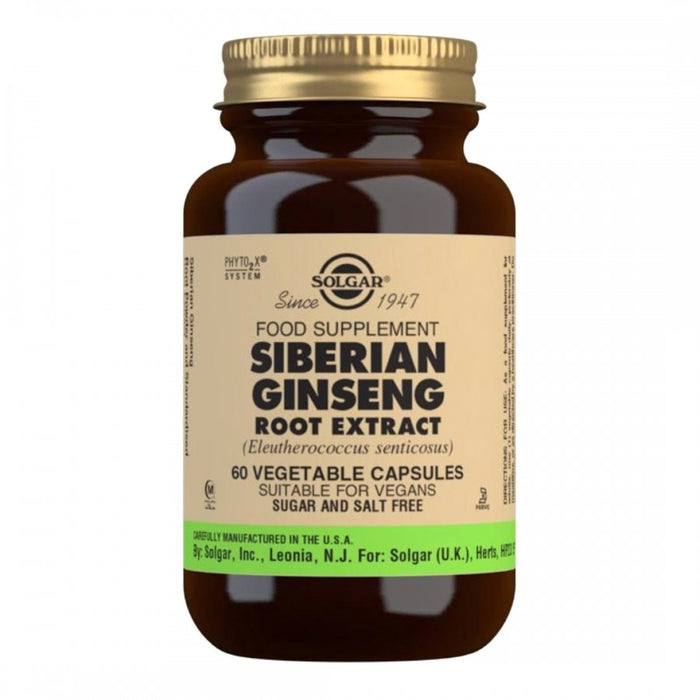 Solgar Siberian Ginseng Root Extract 60vegcaps - The Health Shop