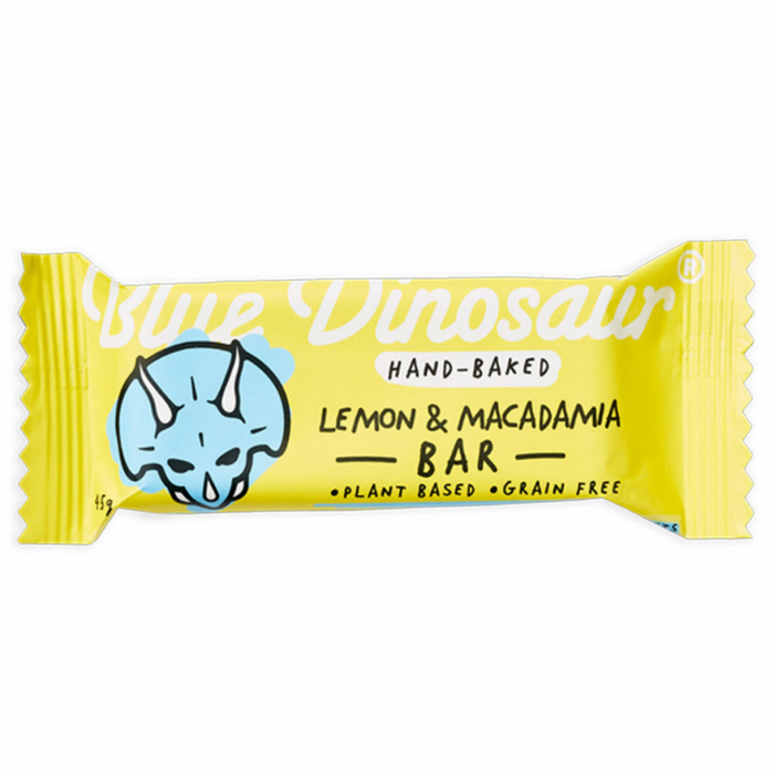 Blue Dinosaur Lemon & Macadamia Bar 45g - The Health Shop